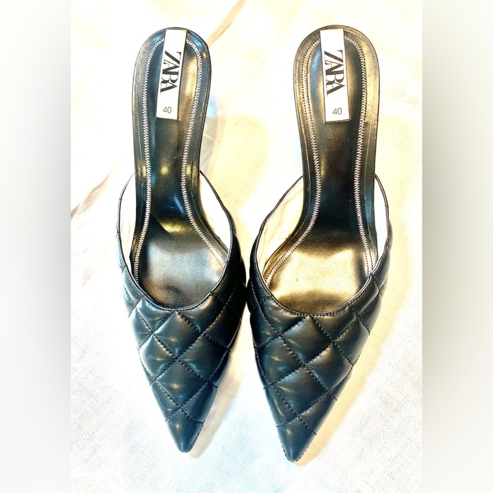 Zara kitten heels.